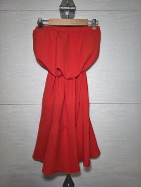 Rolla Coster Vibrant Red Strapless Dress